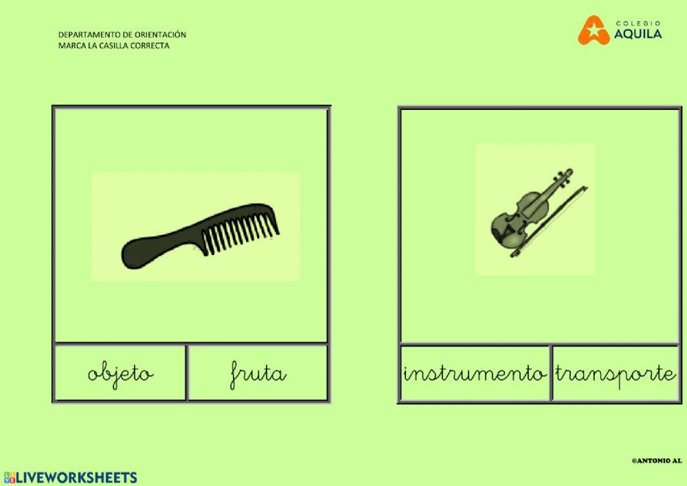 Selecciona la casilla correcta 2