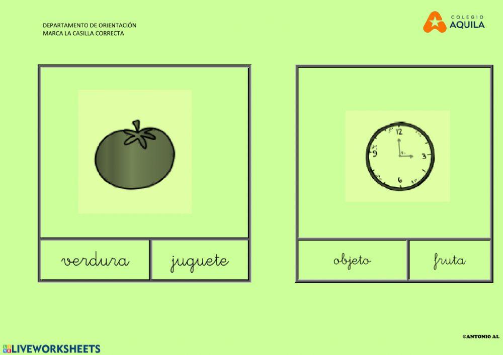 Selecciona la casilla correcta 2