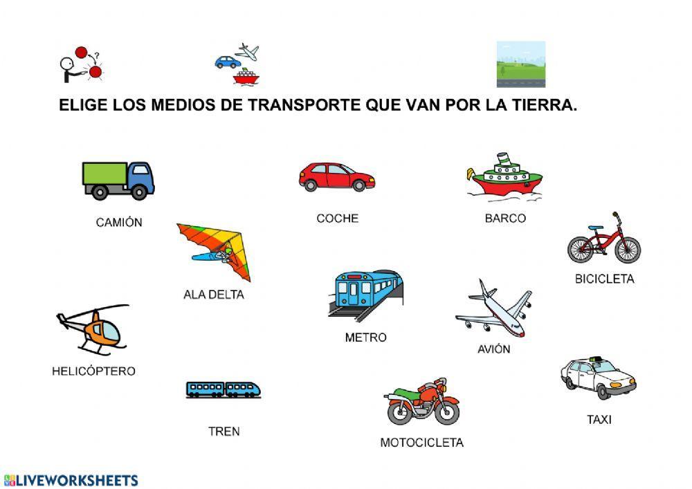Medios de transporte terrestres