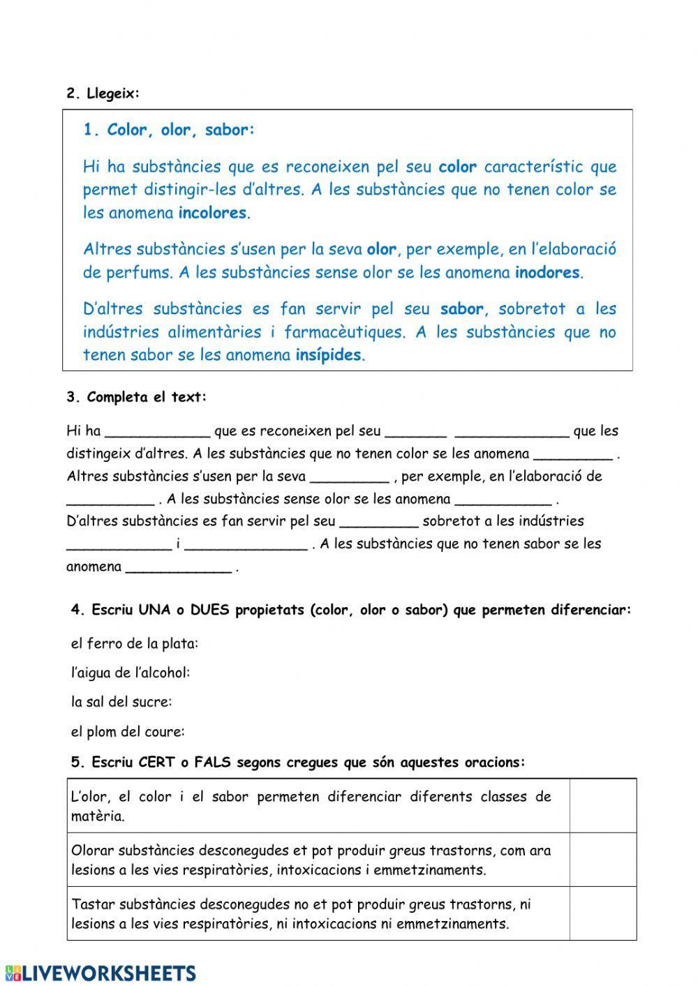 Propietats de la matèria