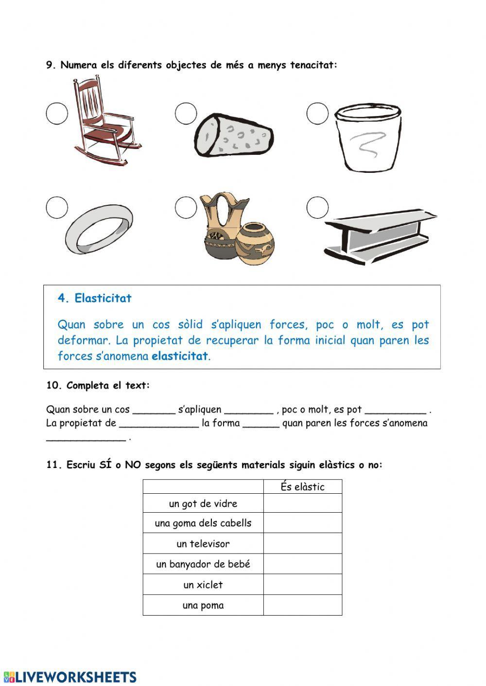 Propietats de la matèria