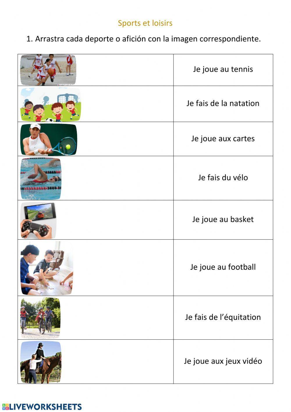 Les sports et les loisirs