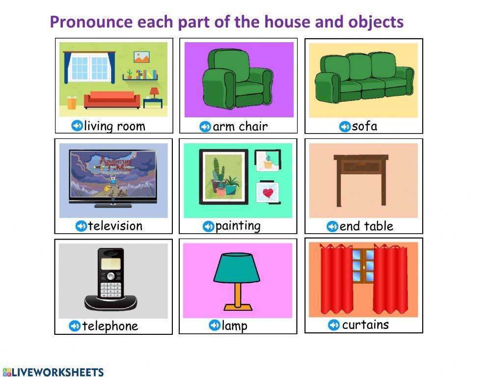 Pract 1SPEAKING PARTS OF THE HOUSE