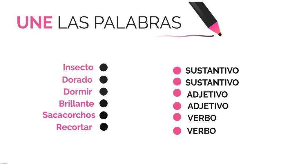 Sustantivo, adjetivo y verbo