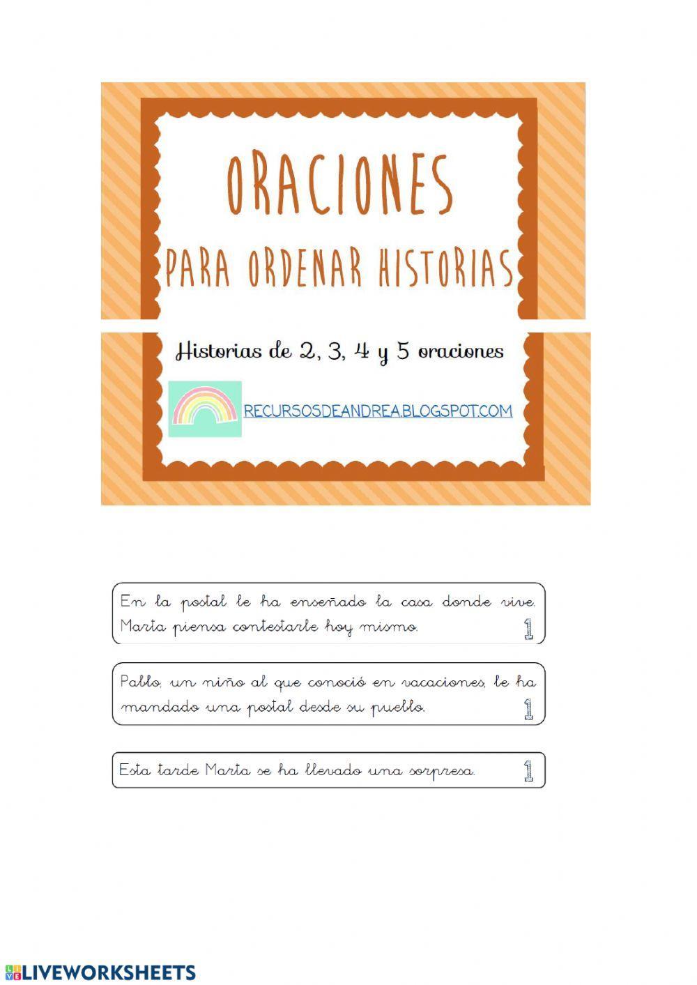 Ordena los párrafos de un texto