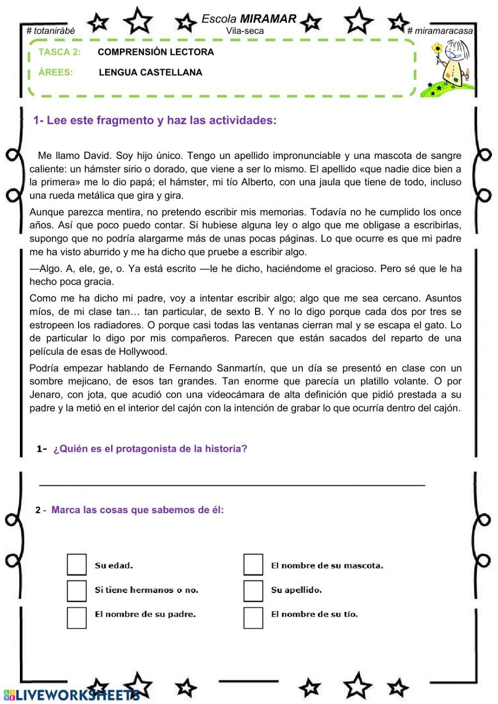 Comprensión Lectora