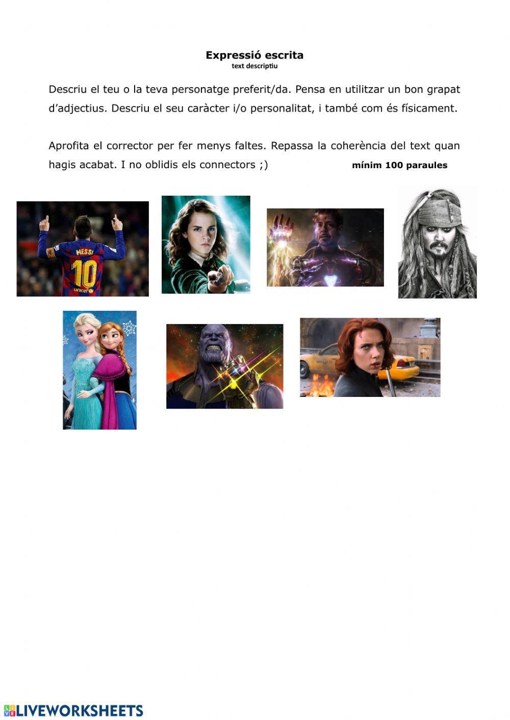 Expressió Escrita - Text Descriptiu