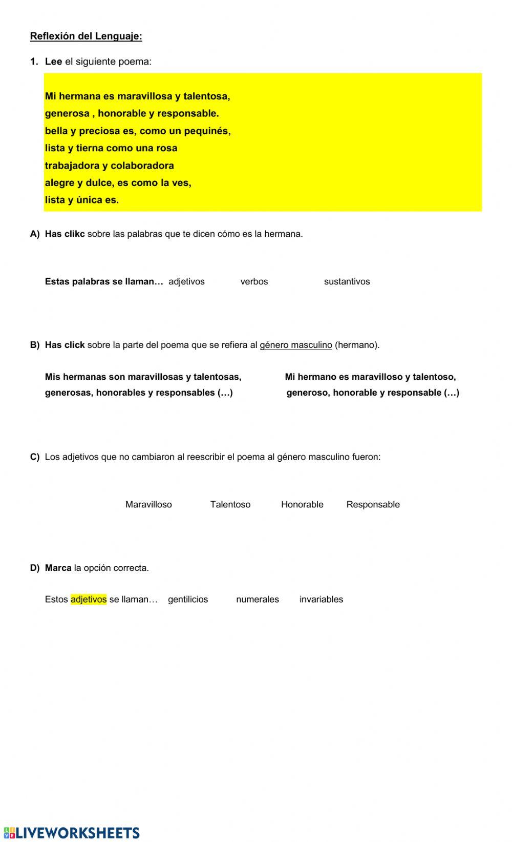 Reflexión del lenguaje