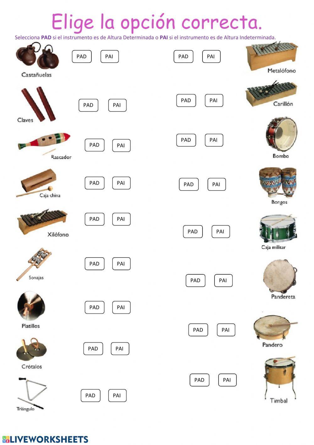 Instrumentos PAD y PAI