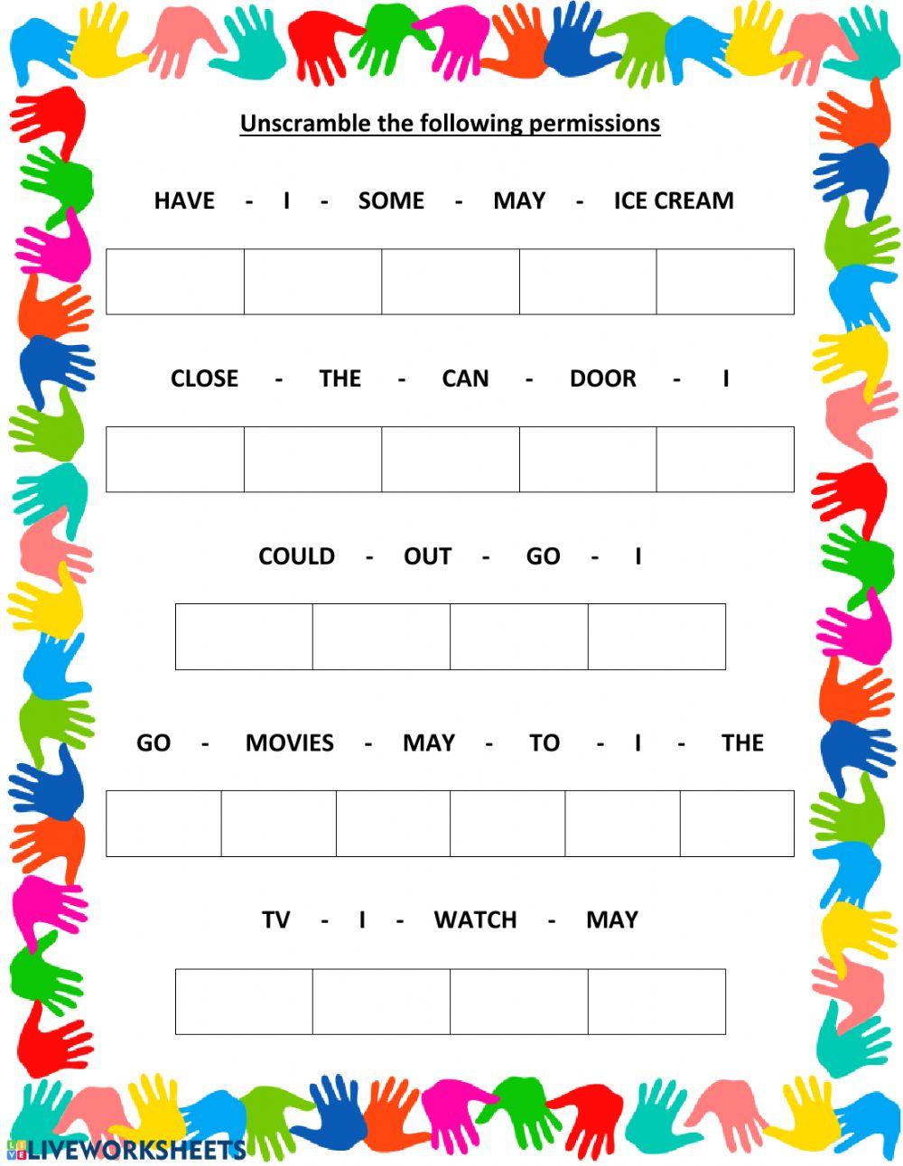 Unscramble permissions