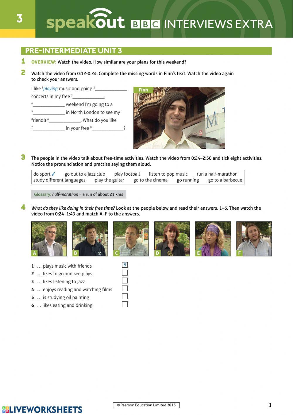 Speakout Pre-Intermediate Unit 3 Video 5490812