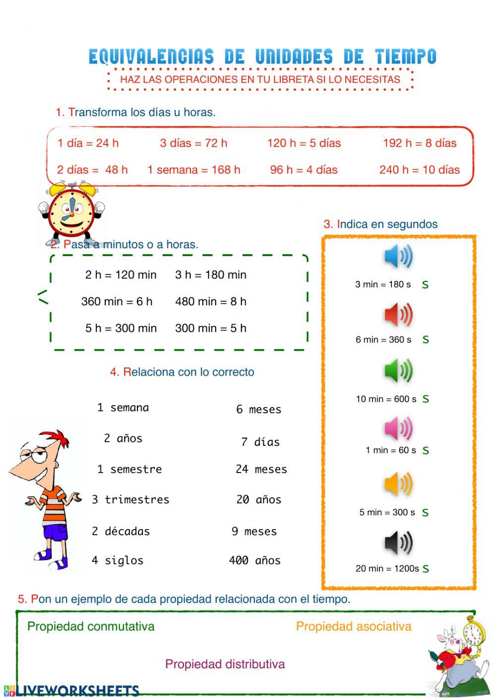 Equivalencia de tiempo