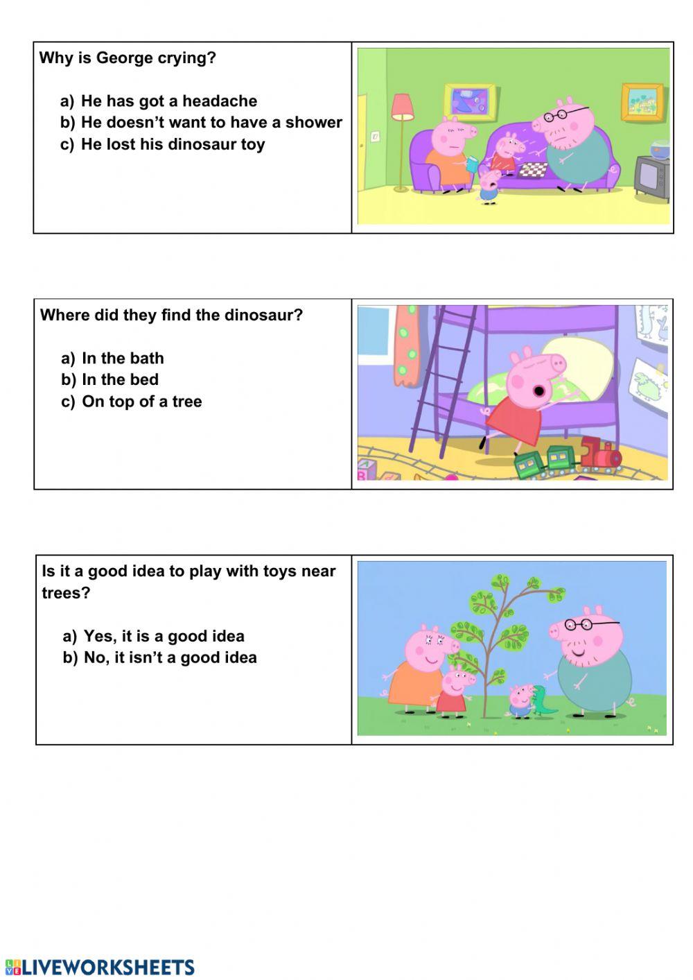 Peppa Pig - Mr. Dinosaur is lost