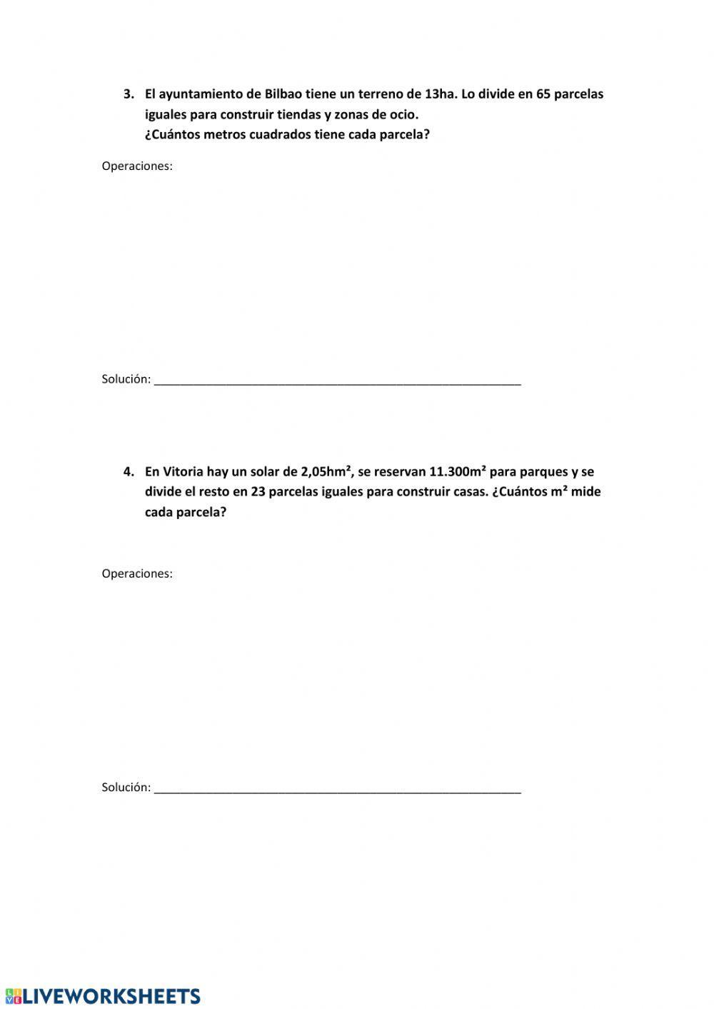 Problemas suerficies