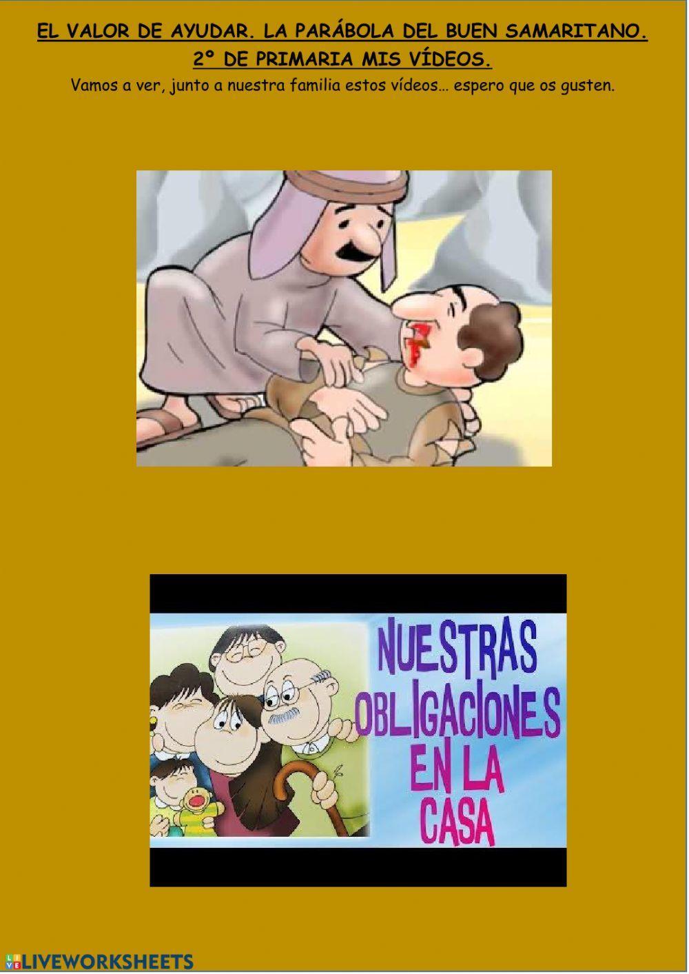 El valor de ayudar. La parábola del Buen Samaritano.2º de primaria. Al-Ándalus