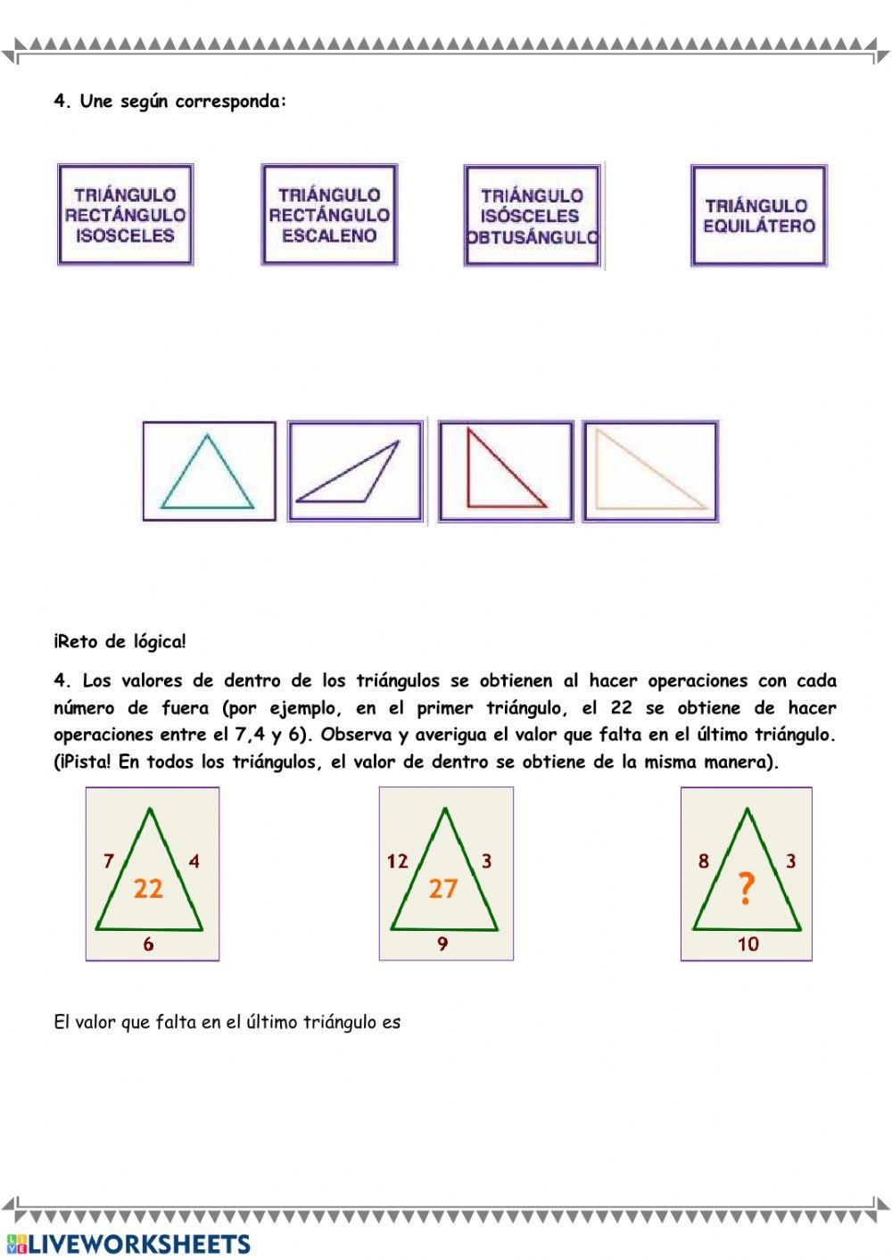 Triángulos por ángulos