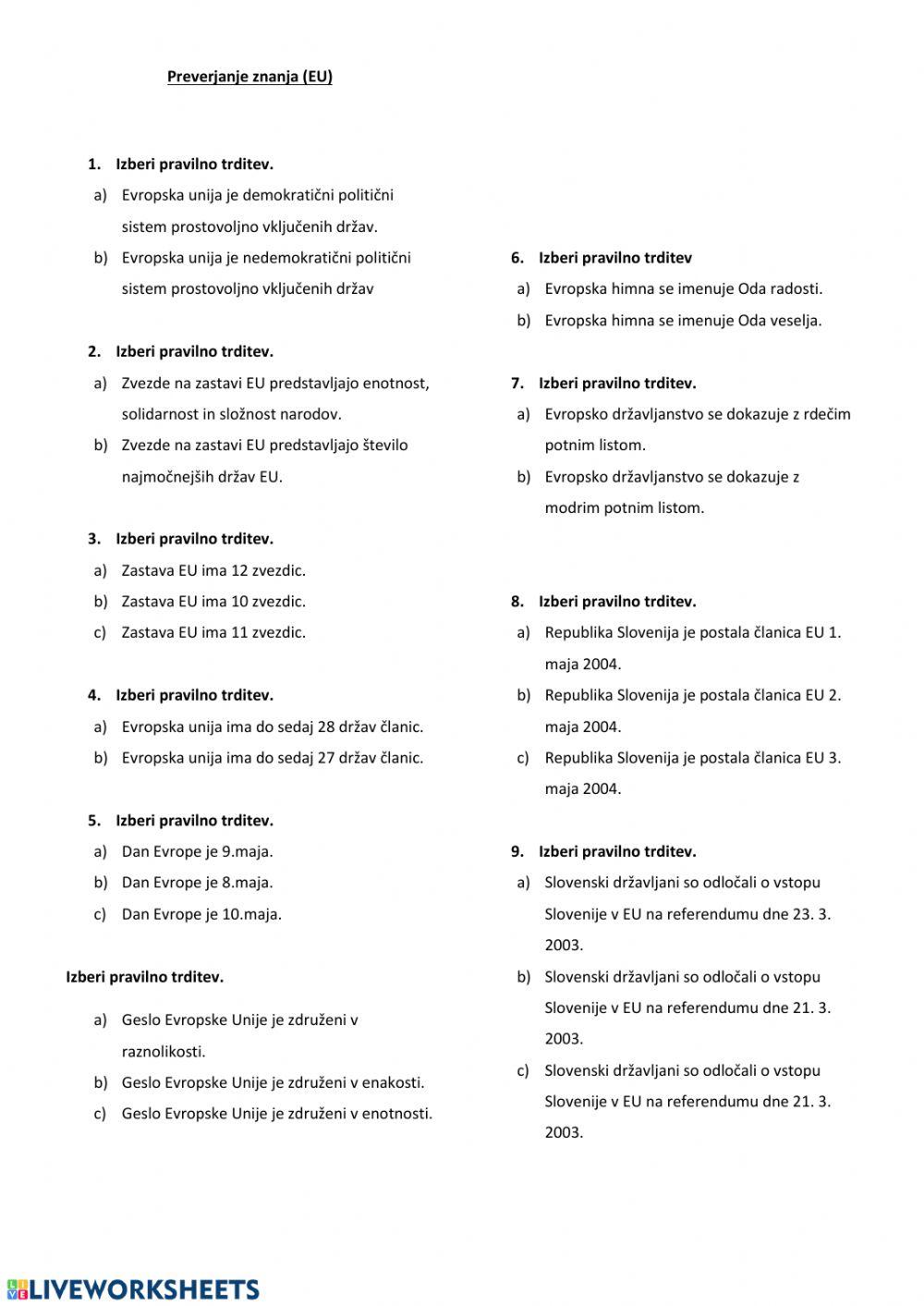 Eu - finance,delo,gospodarstvo