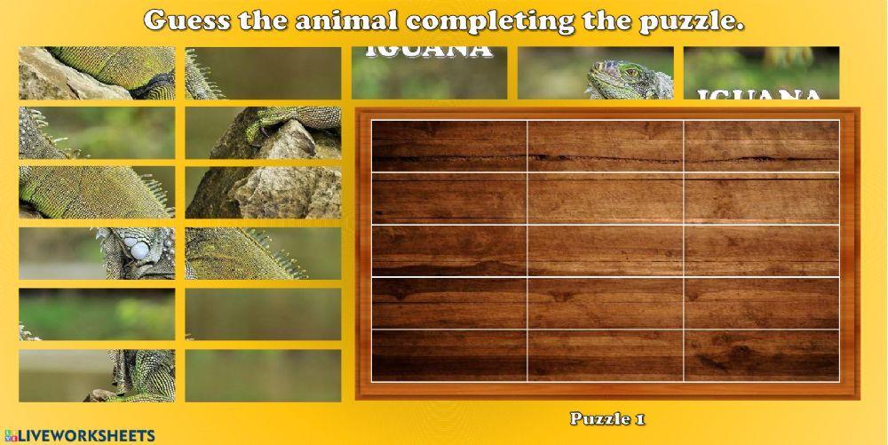Animal puzzles