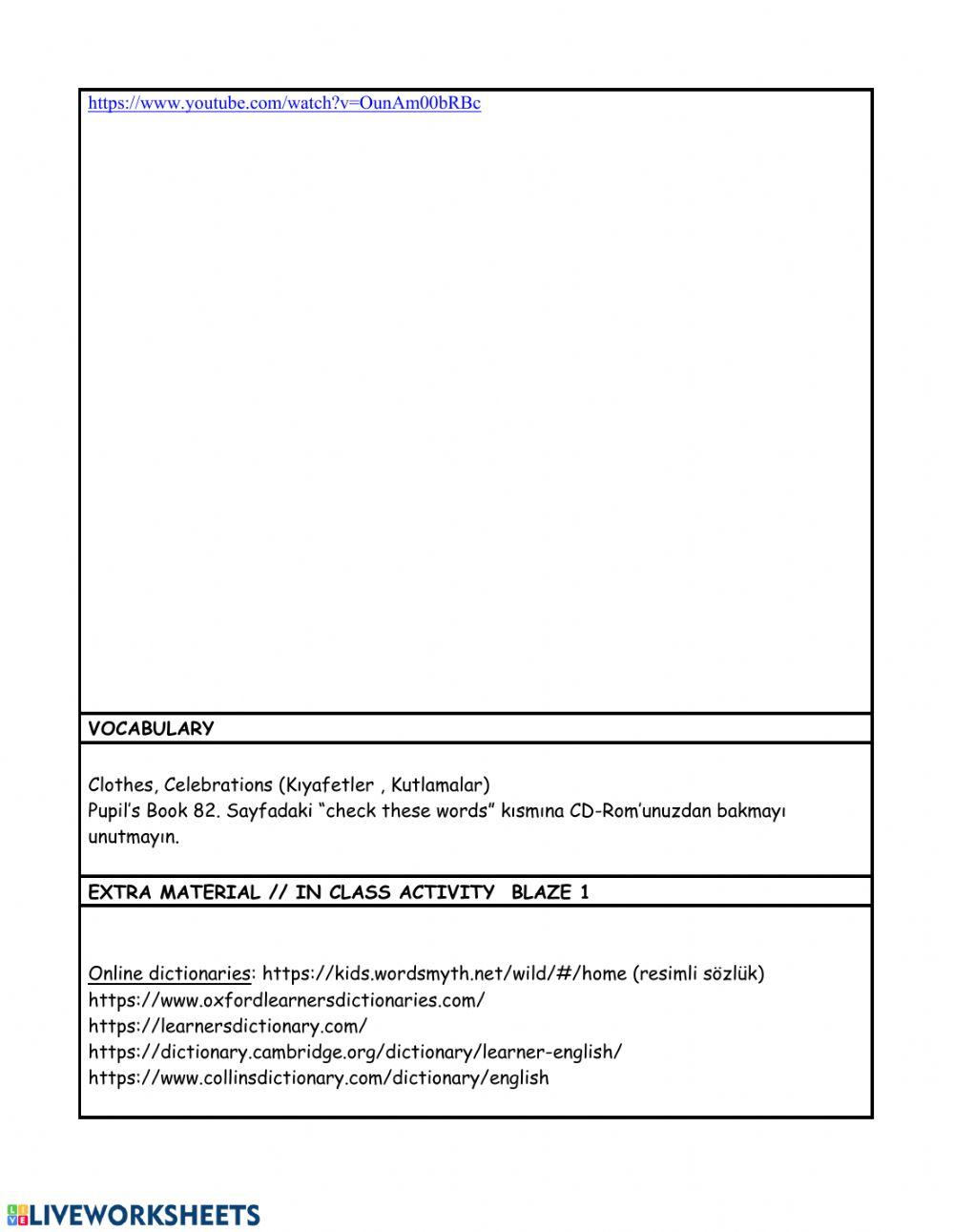 Level 4 Week 16 weekly plan