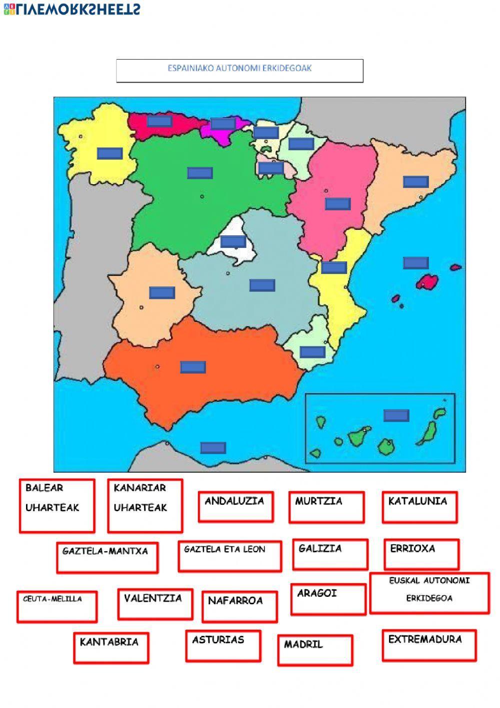 Espainiako autonomi erkidegoak
