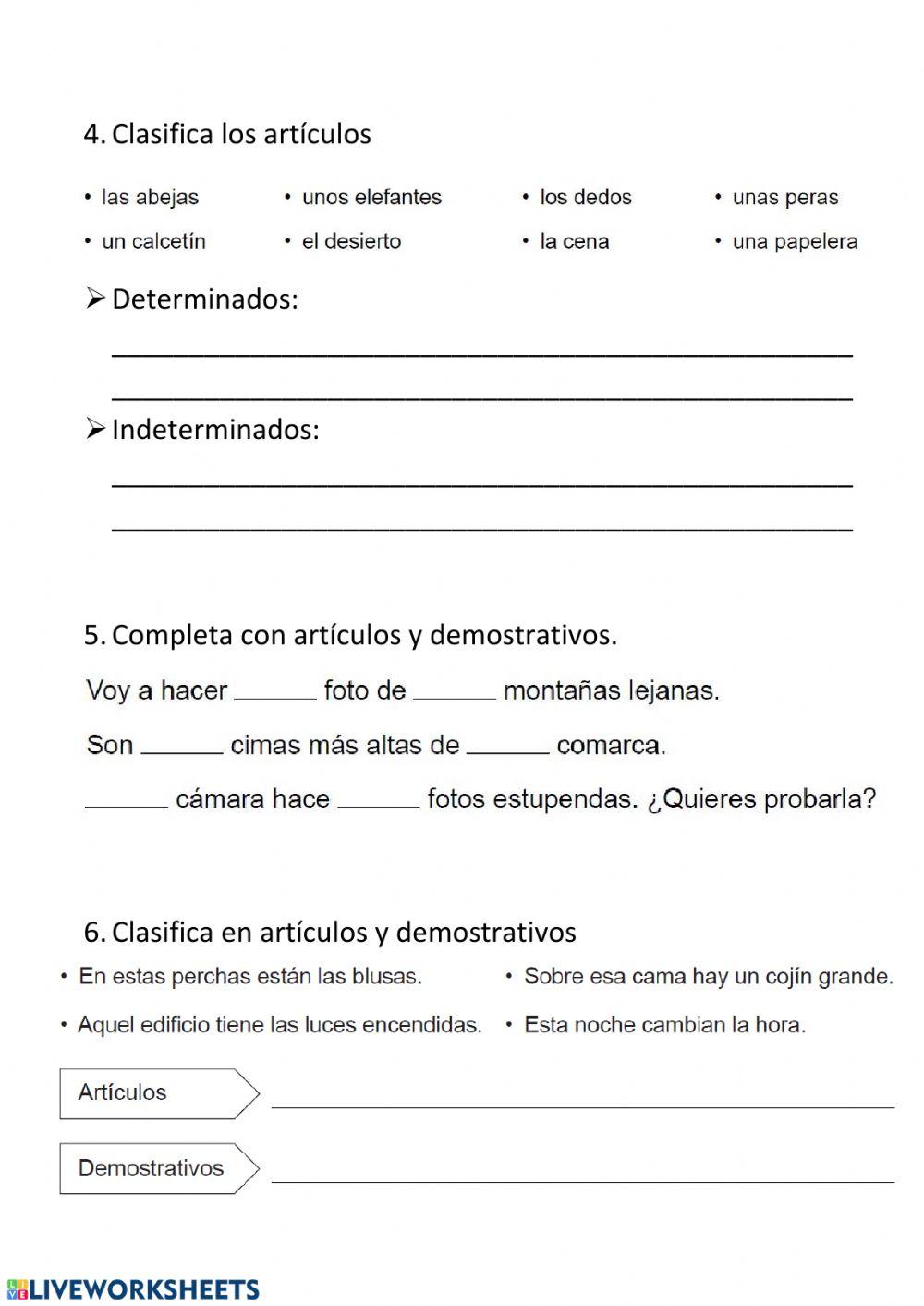 Artículos - Amentativos