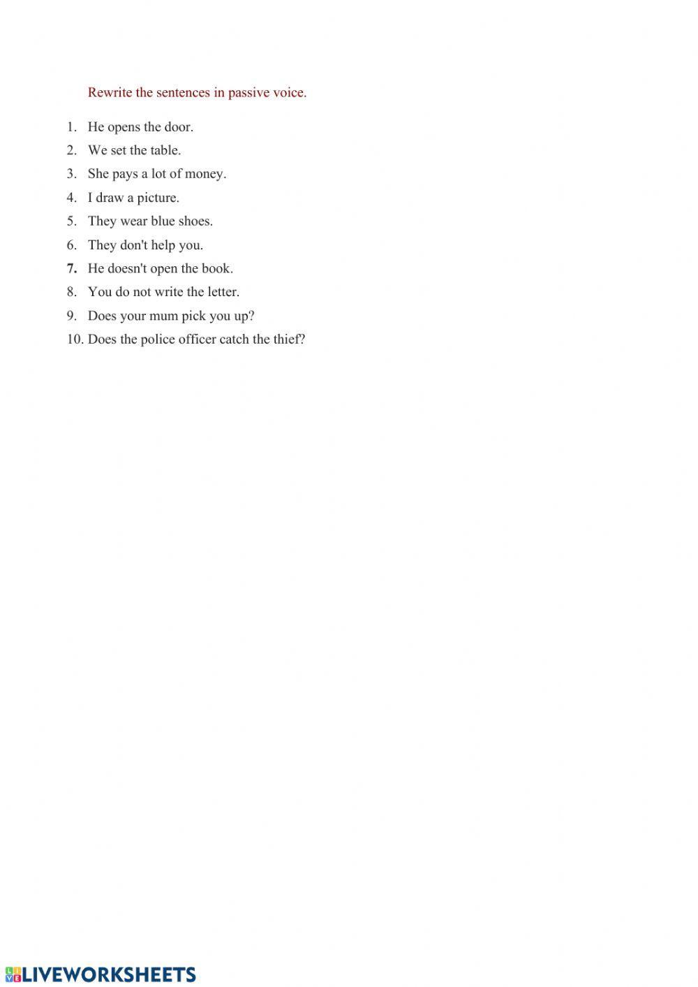 Present Passive Voice