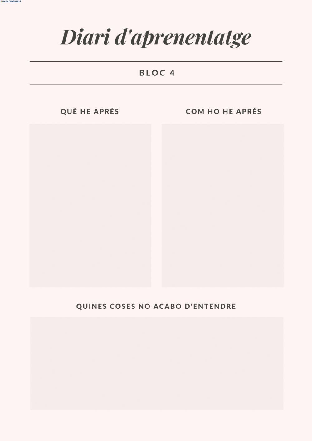 Diari d'aprenentatge