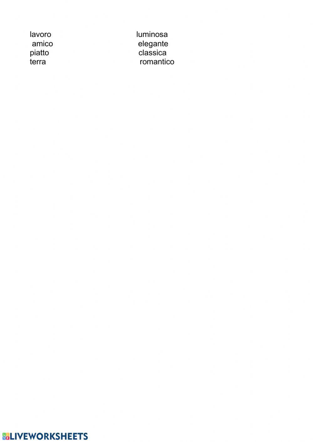 Aggettivi qualificativi