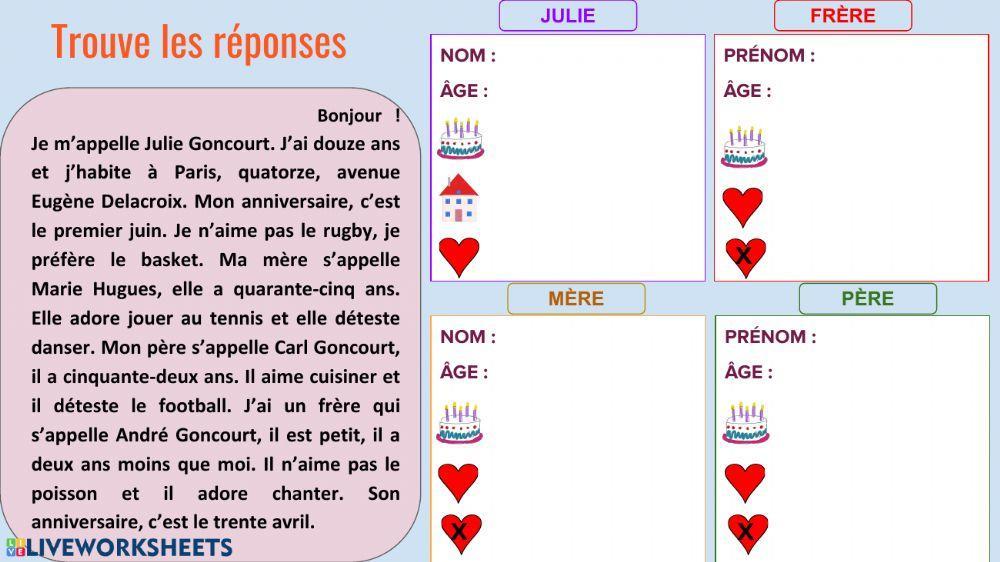 Compréhension écrite