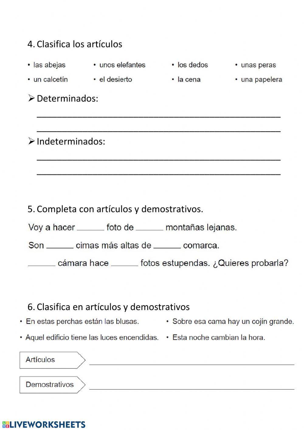 Artículos - Amentativos