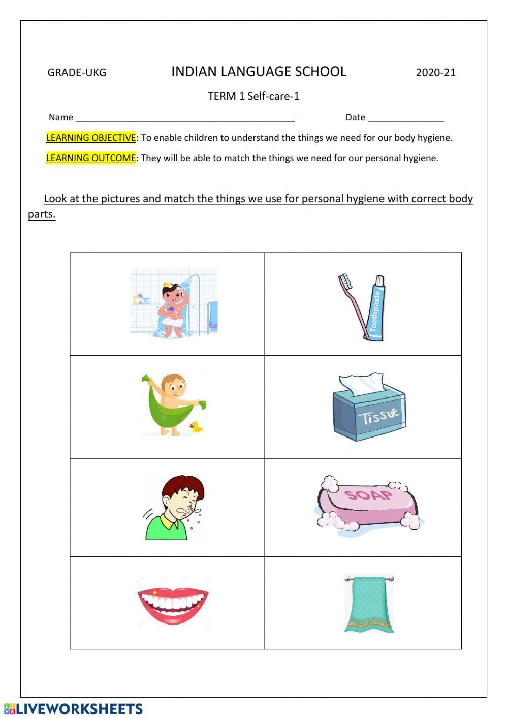 110190 | Self-care-1 | Janvi_Motiramani | LiveWorksheets