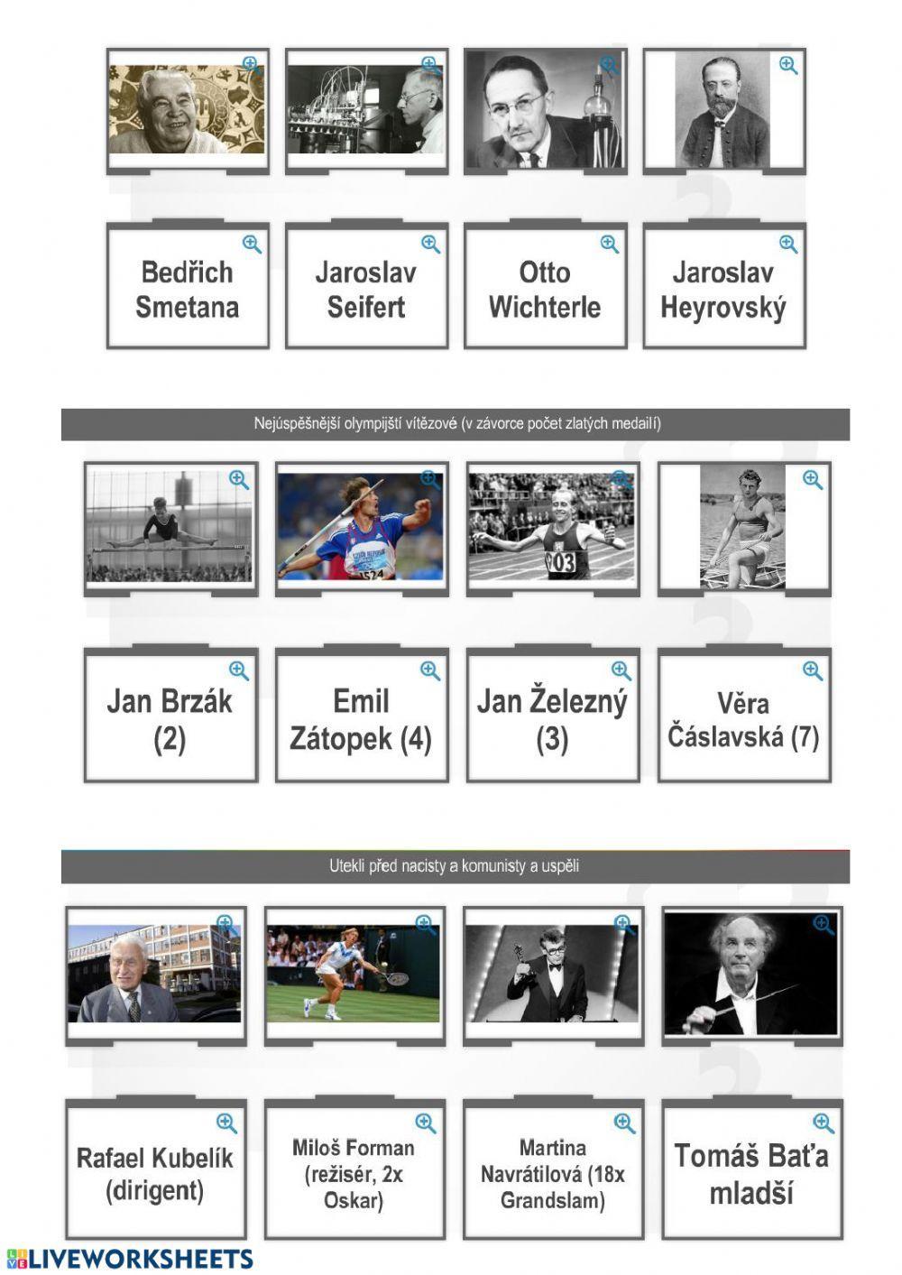 Významné osobnosti naší země