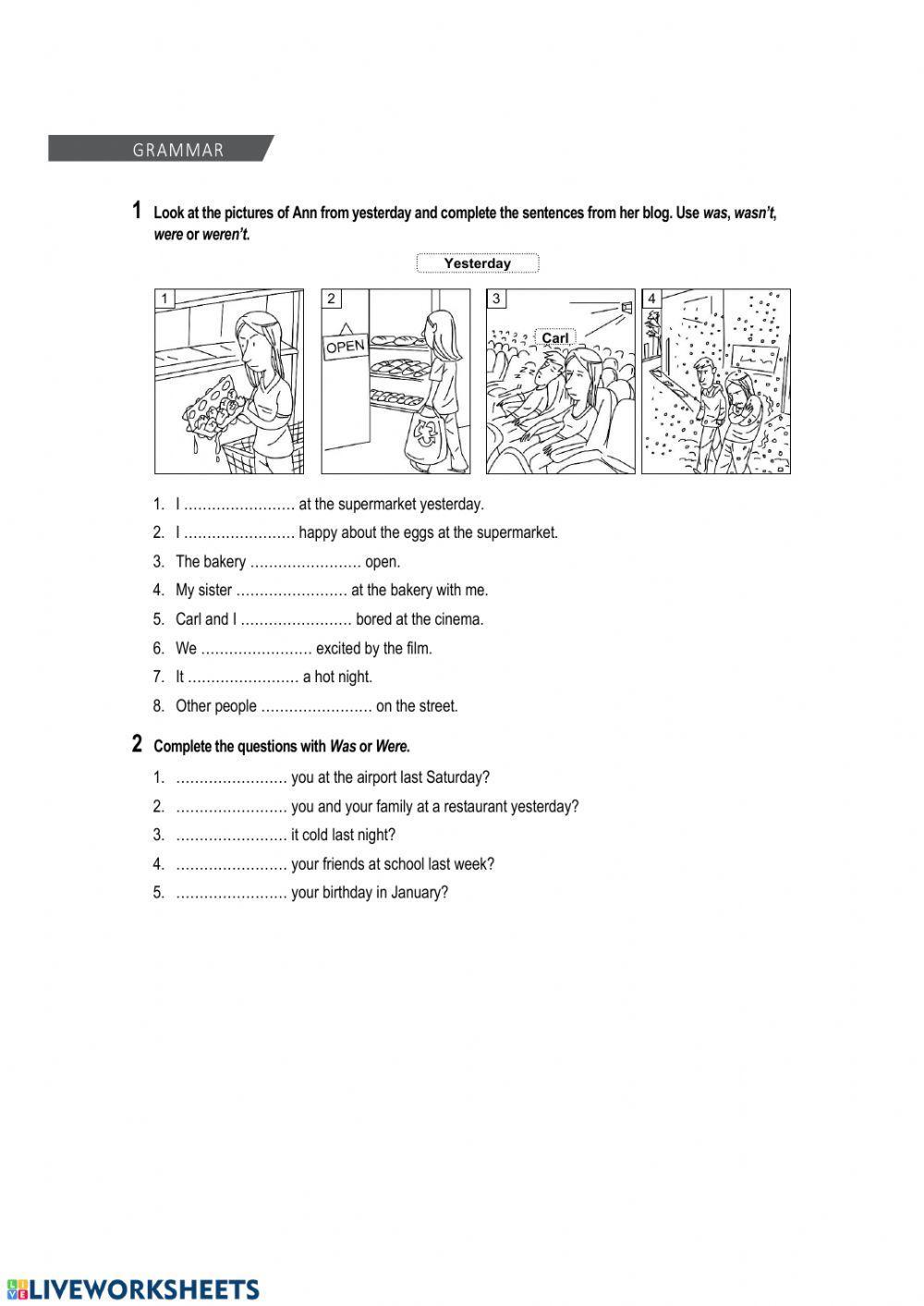 There was - There were