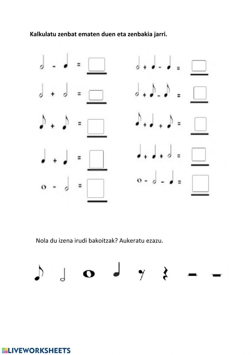 Eskema erritmikoak: irudien iraupena.