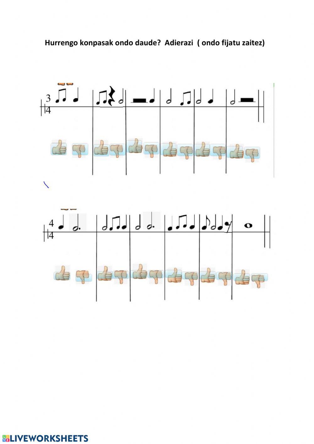 Eskema erritmikoak: irudien iraupena.