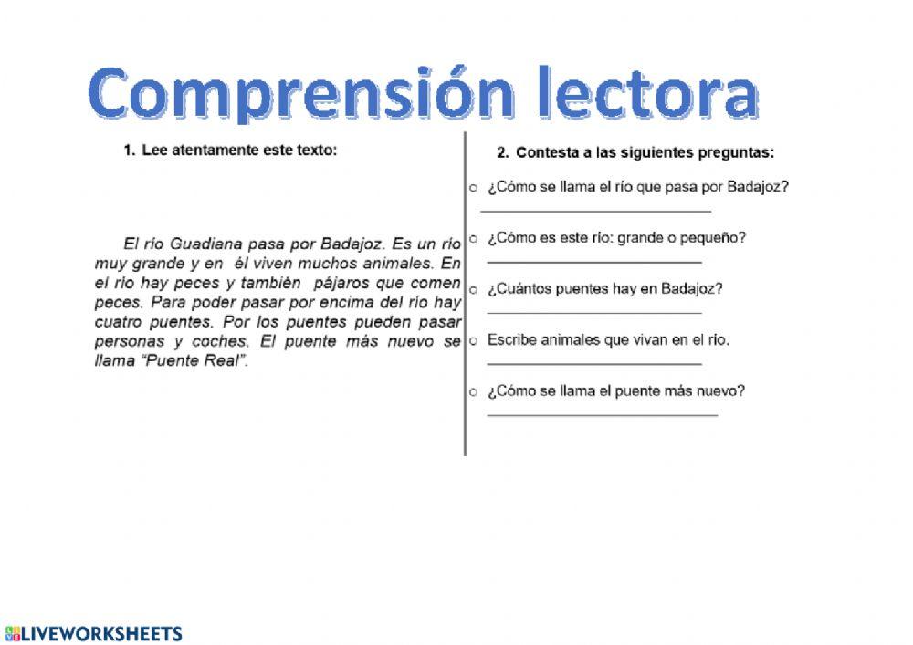 Comprensión lectora
