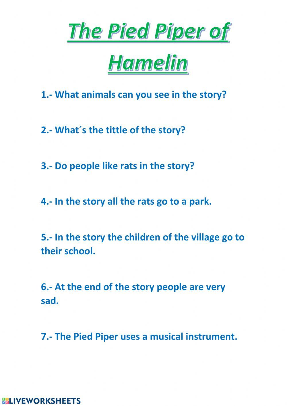 110394 The Pied Piper of Hamelin iRMA LOPEZ