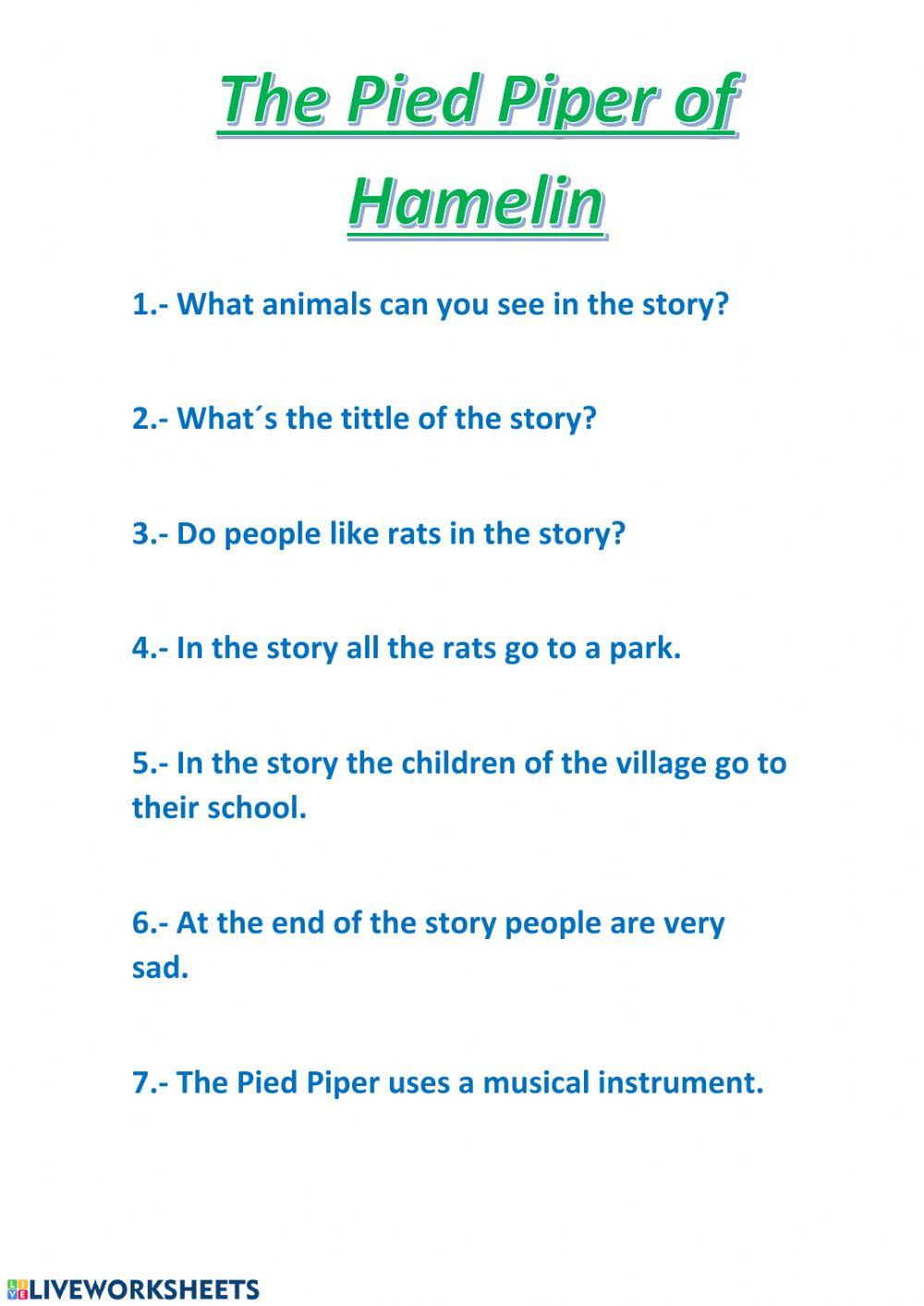 The Pied Piper of Hamelin