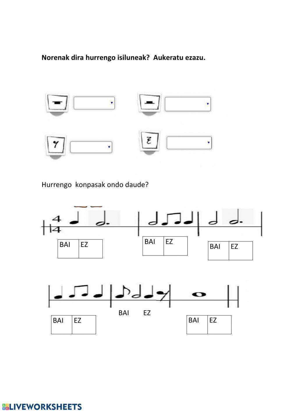 Eskema erritmikoak: isilunea