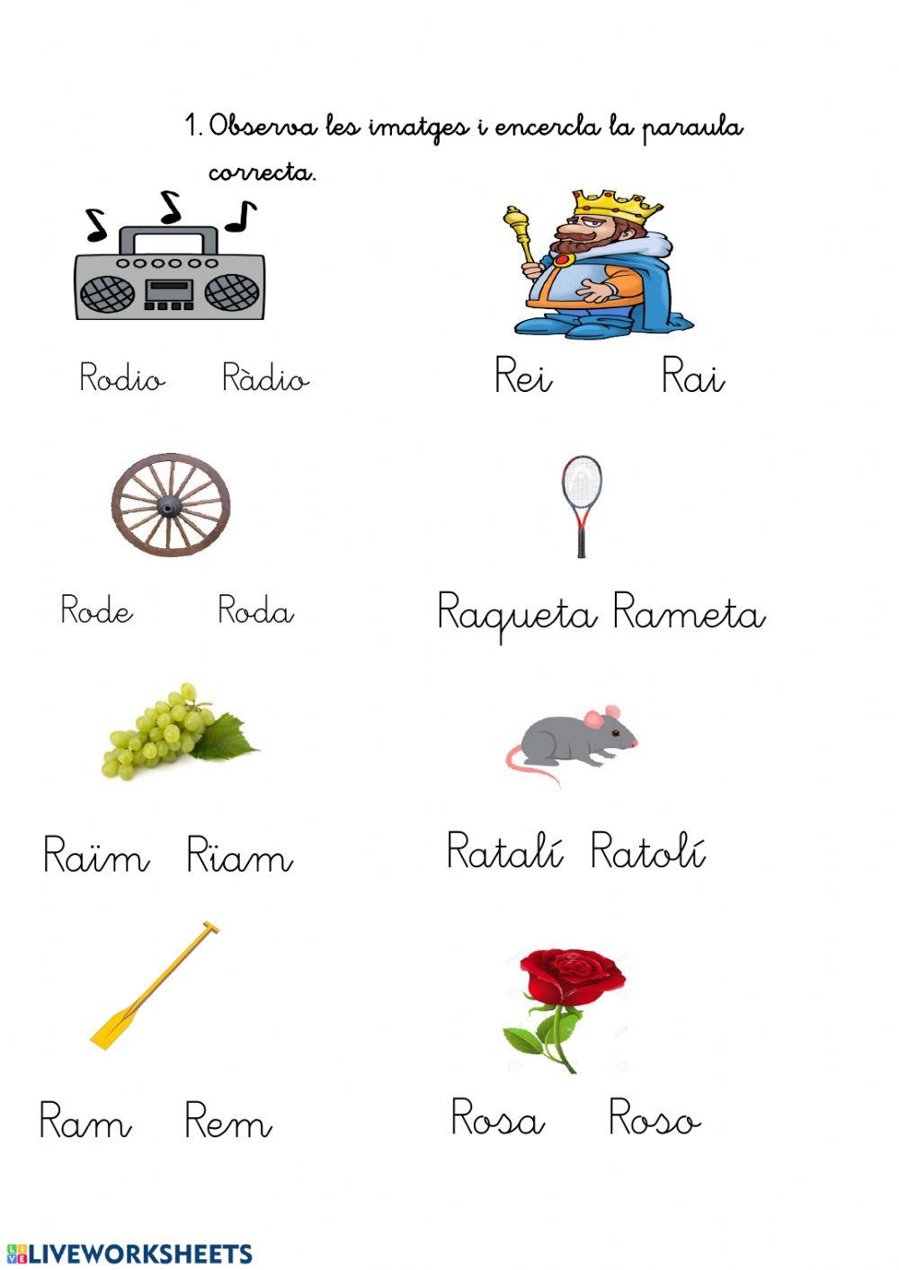 Lectoescriptura consciència fonològica lletra R