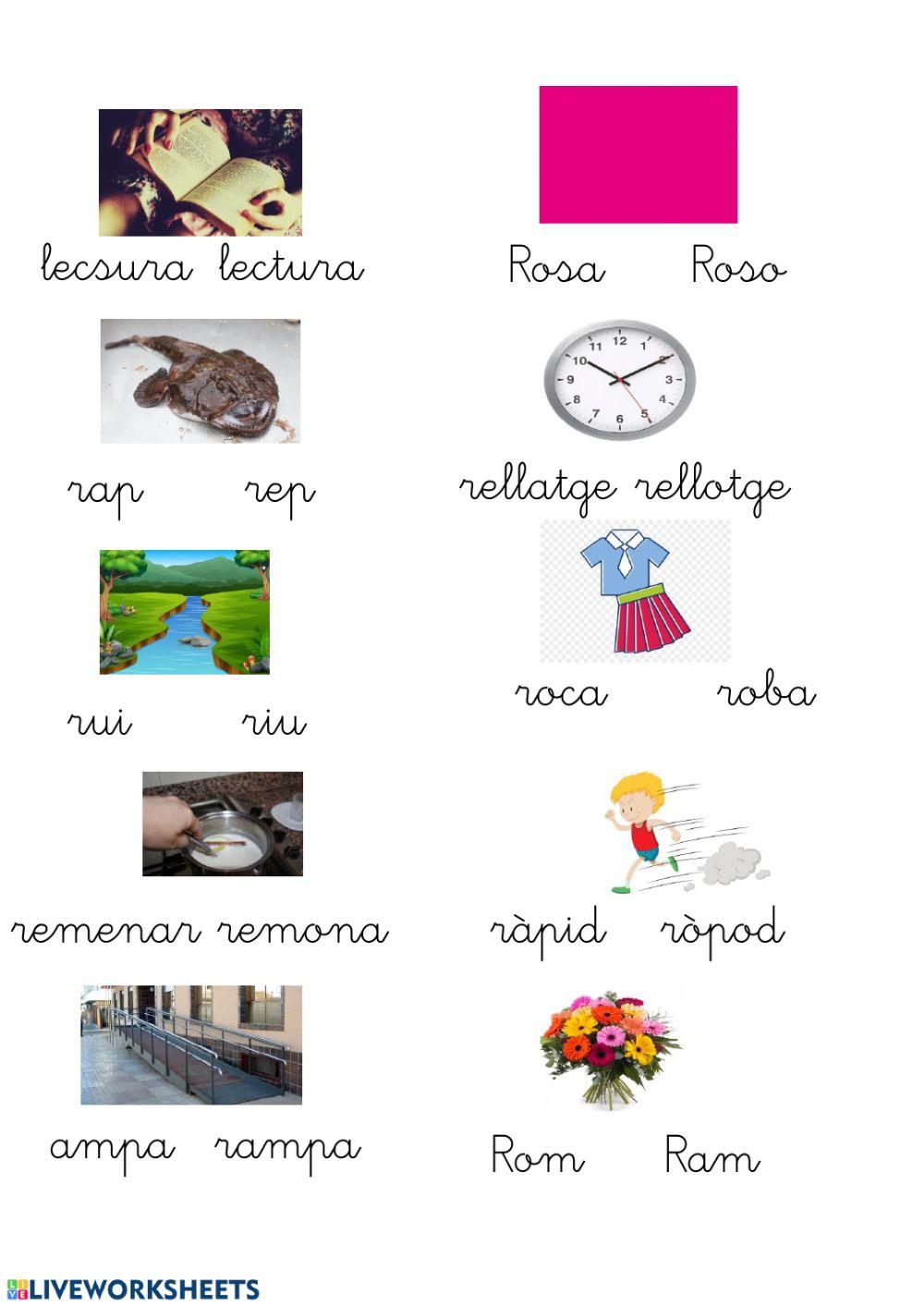 Lectoescriptura consciència fonològica lletra R