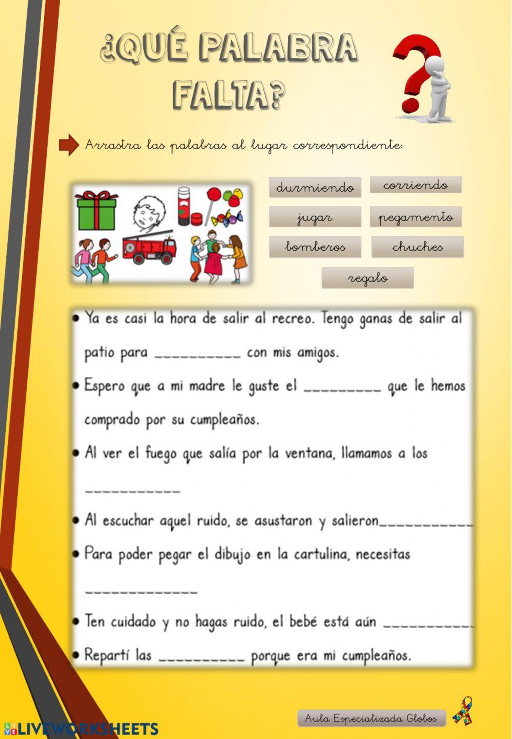 ¿Qué palabra falta?