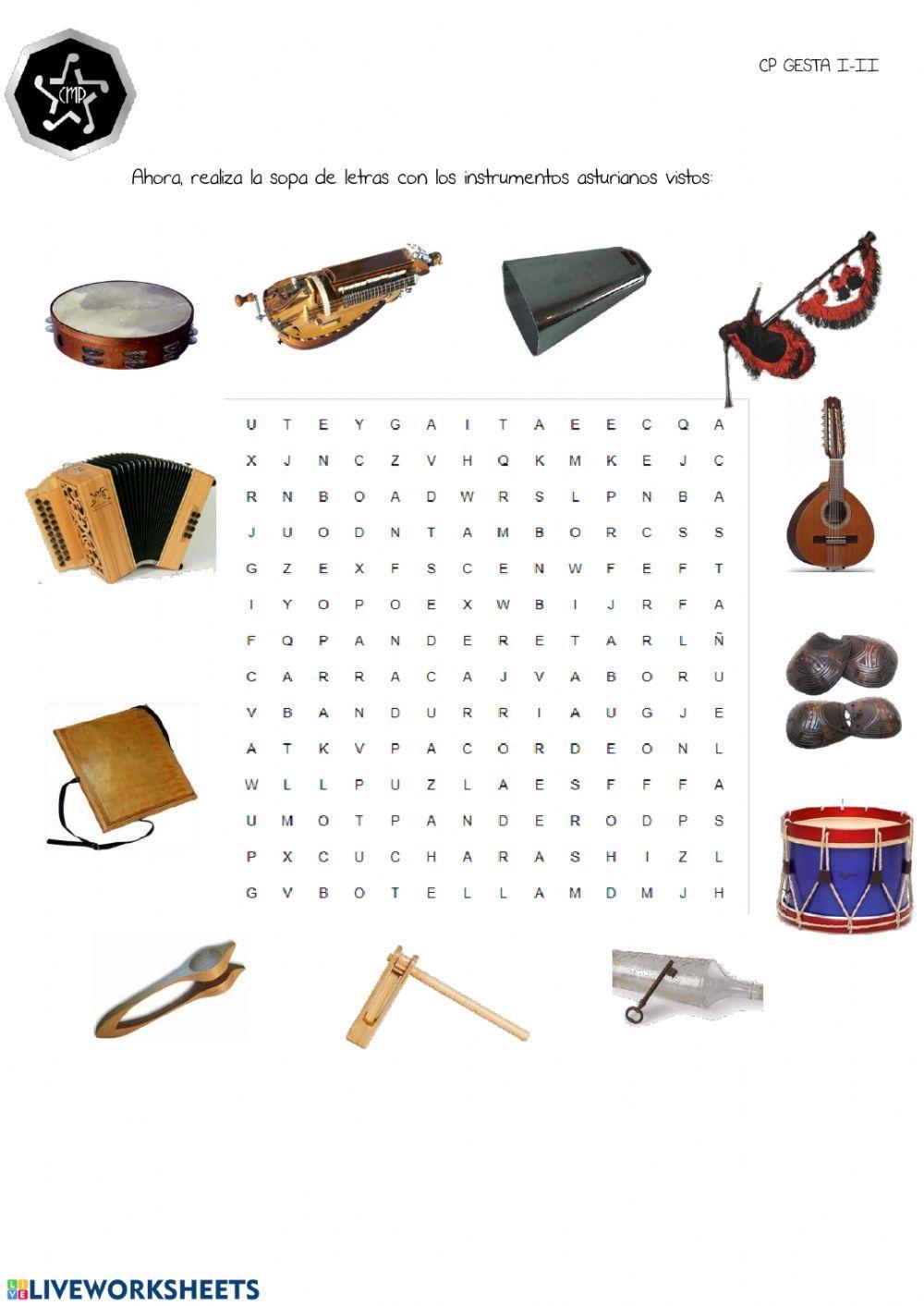 Instrumentos tradicionales asturianos