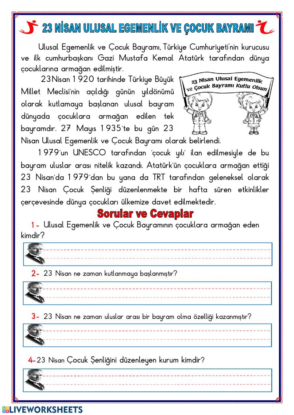 23 nisanın tarihçesi