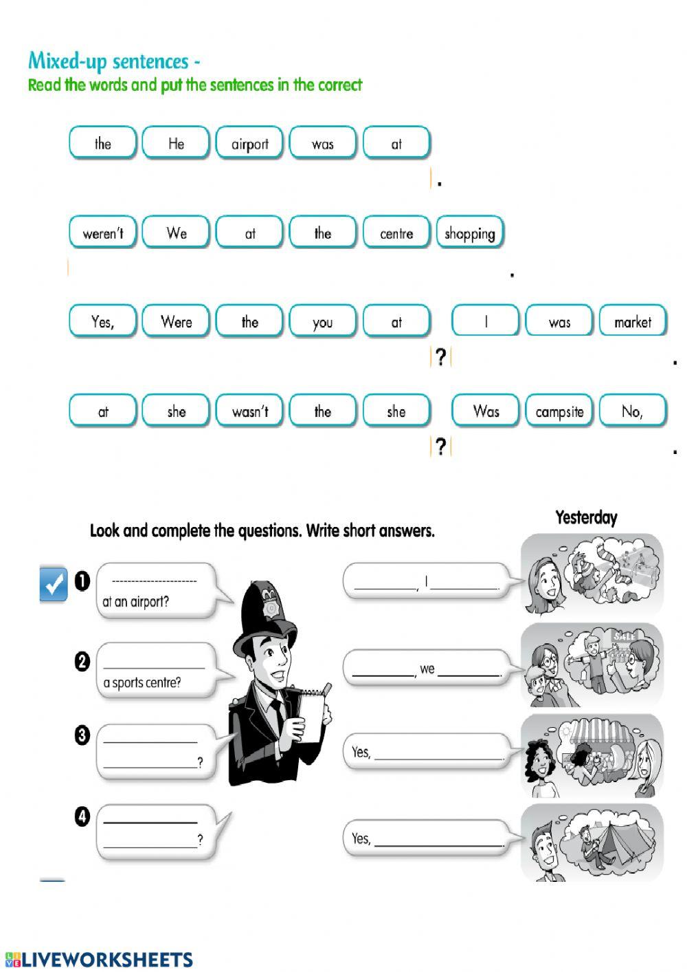 WORKSHEEET 2 WRITING