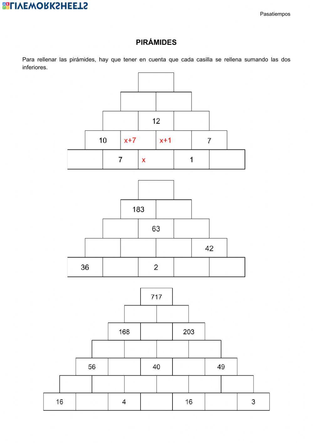 Pirámides matemáticos