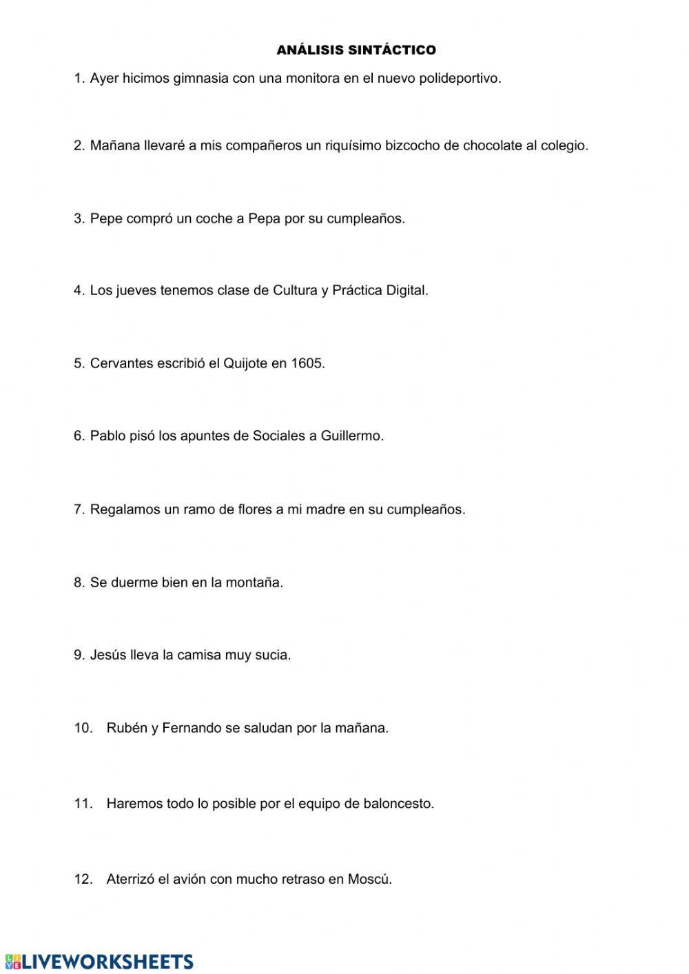 Análisis sintáctico