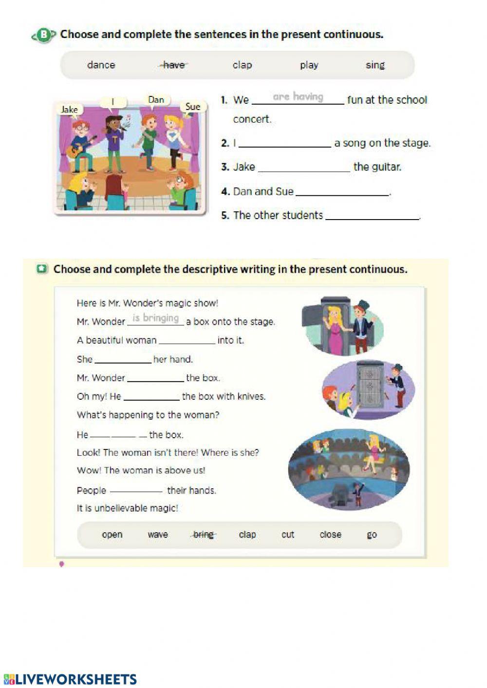 Present Continuous Affirmative