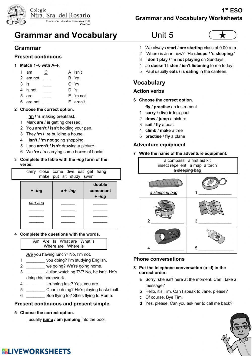 Unit 5 1º ESO one star