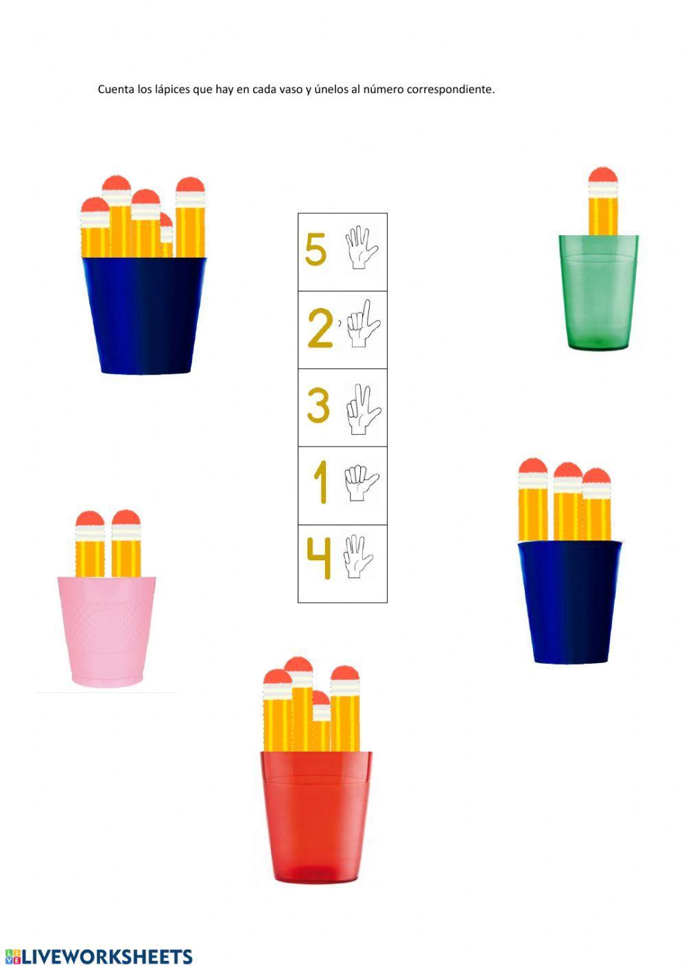 Asociar número con cantidad